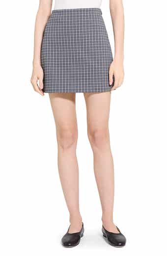 Theory Simple Knit A-Line Miniskirt