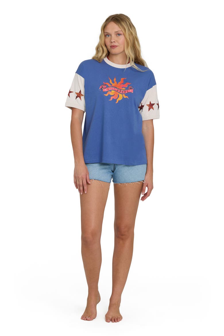 Tropics Co Graphic Ringer T-Shirt, Alternate, color, DUTCH BLUE