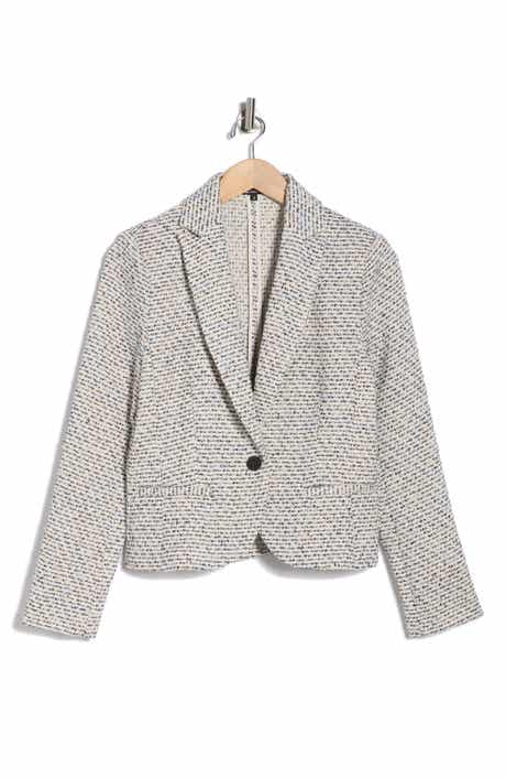 Amanda & Chelsea One Button Tweed Blazer