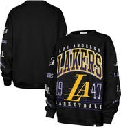 '47 Women's '47  Black Los Angeles Lakers 2025/26 City Edition Go Big Oversized Sweatshirt