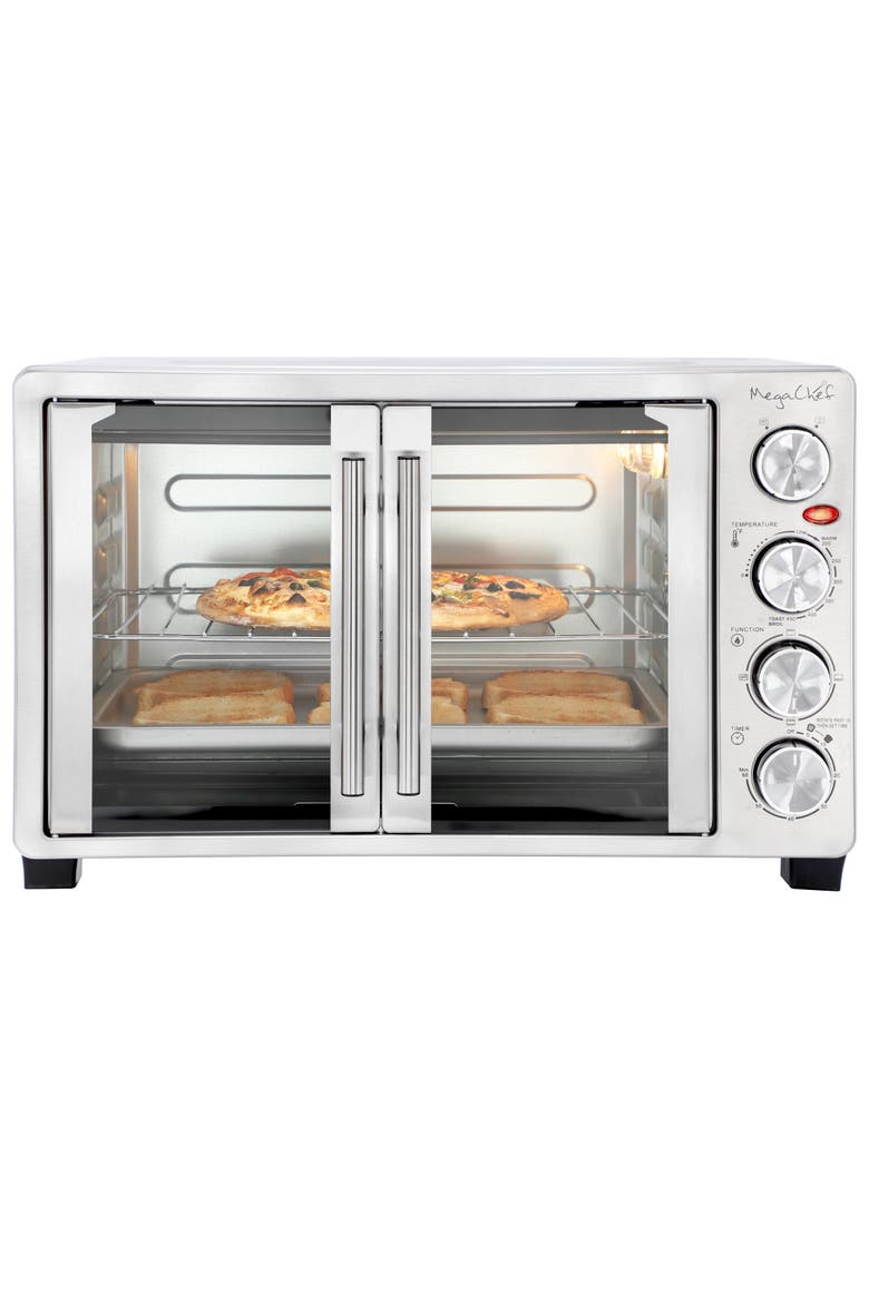 31.7 Quart French Door Electric Toaster Oven, Main, color, Grey