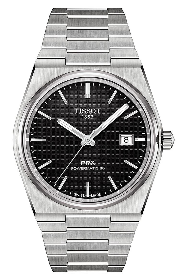 PRX Powermatic 80 Bracelet Watch, 40mm, Main, color, BLACK