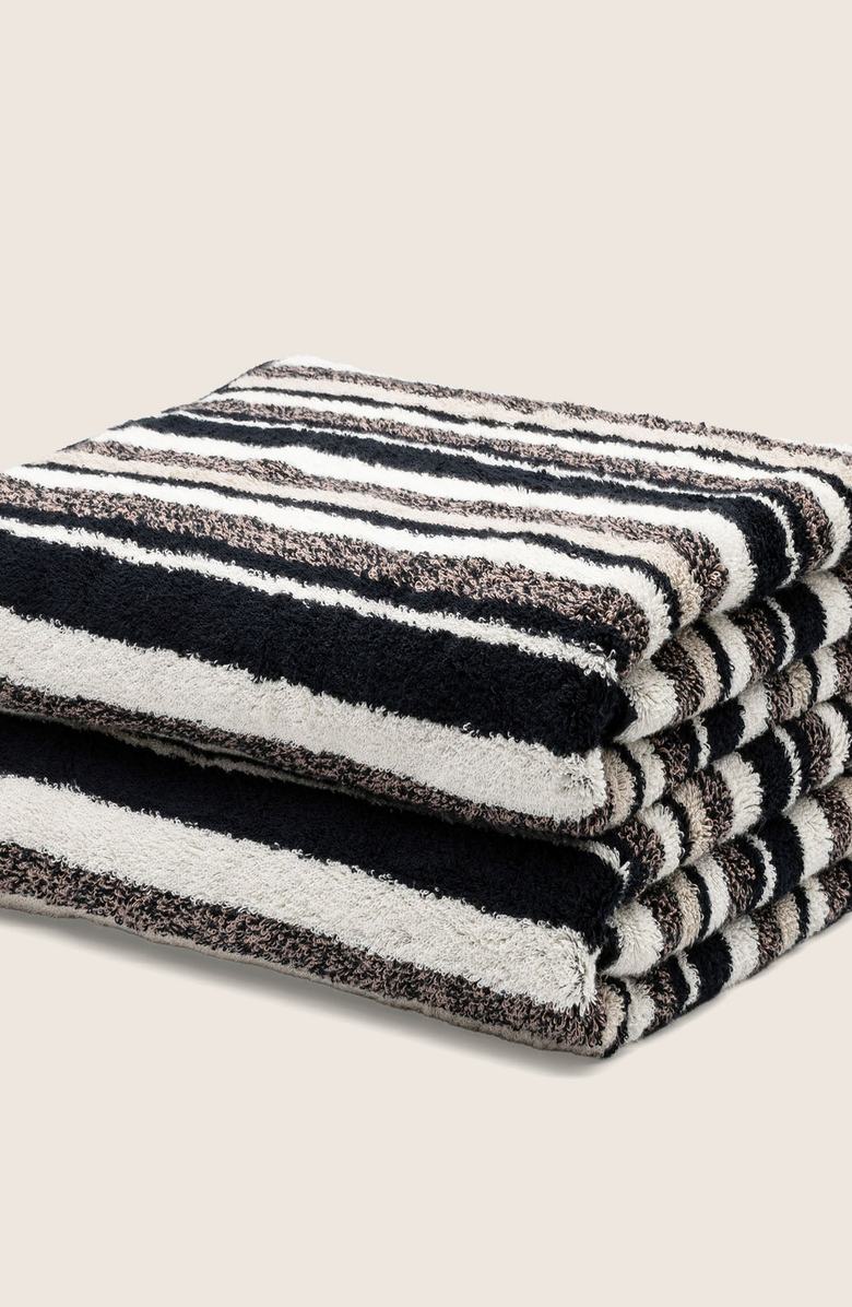 Italic Ultraplush Australian Cotton Bath Sheets, Alternate, color, Multi Stripe