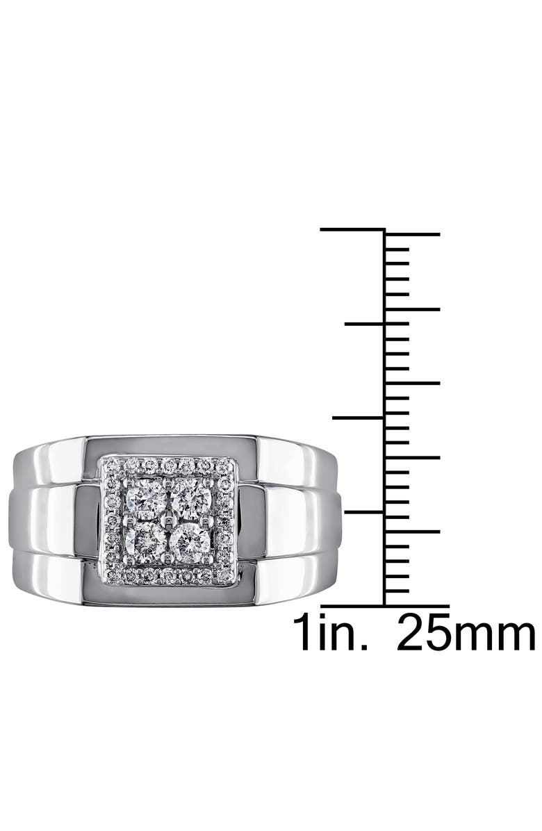 DELMAR Men's Diamond Square Ring, Alternate, color,