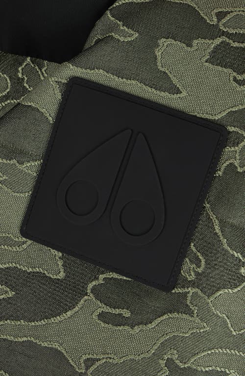 Moose Knuckles Kings Camouflage Print Puffer Jacket In Moss Camo