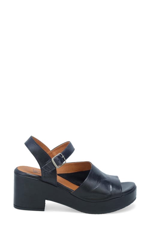 Miz Mooz Gaia Block Heel Sandal In Black
