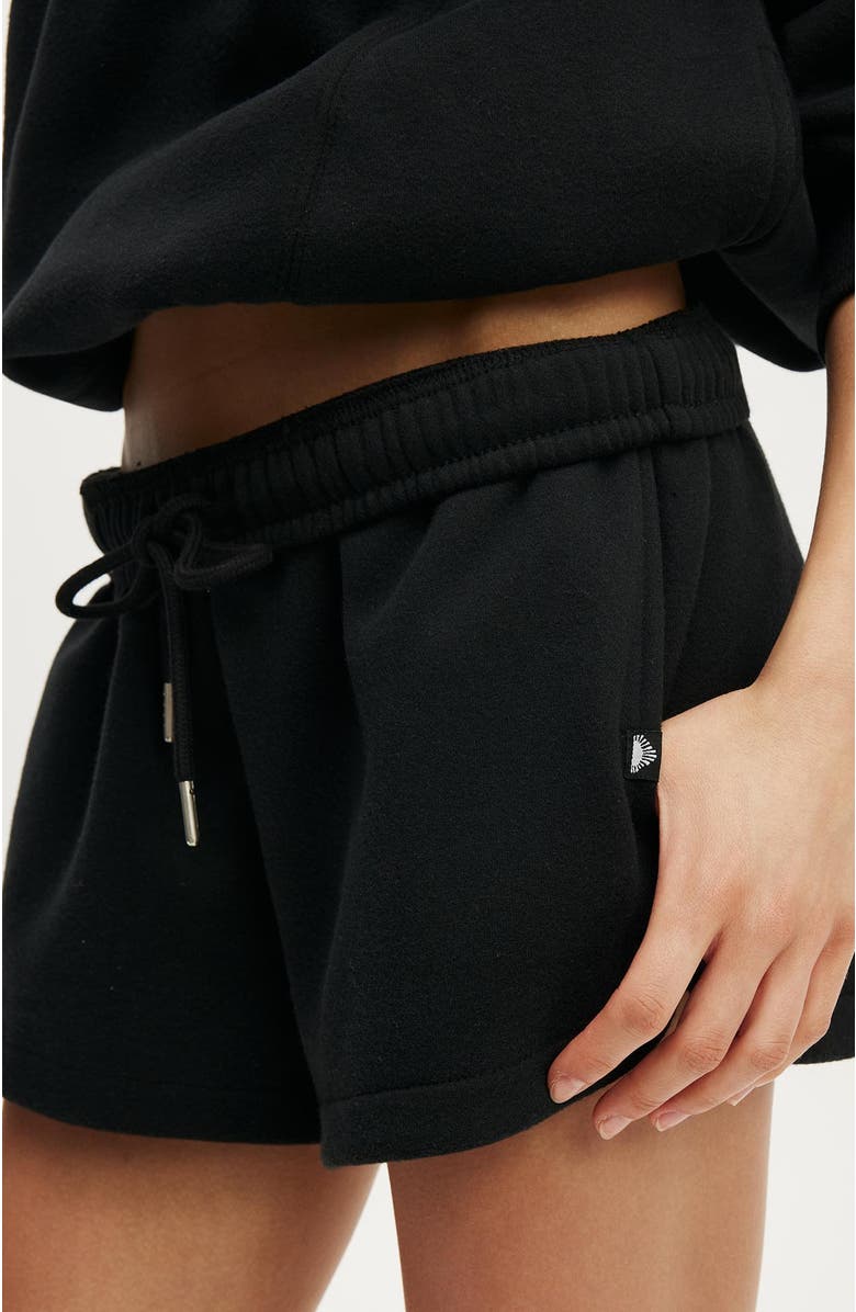 COTTON ON BODY Women's Active Plush Classic Mini Short, Main, color, Black