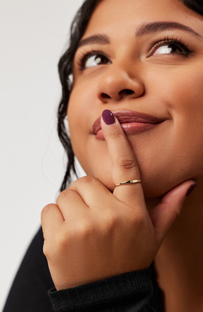 Ana Luisa Gold Band Ring - Gold Diamond Signet Ring, Alternate, color, Gold