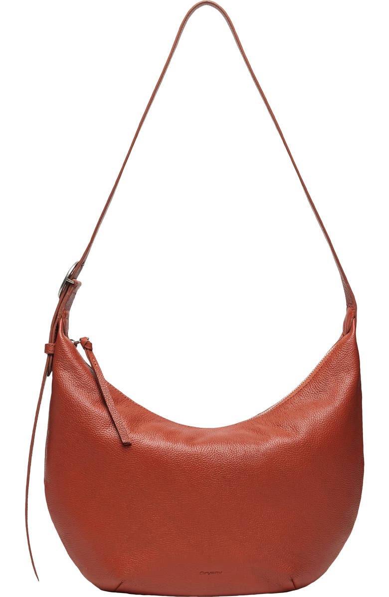 Oryany Crescent Leather Shoulder Bag, Main, color,