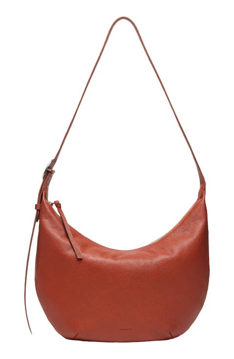 Crescent Leather Shoulder Bag