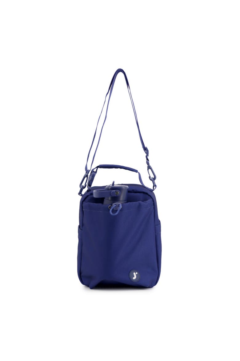 Cole Insulated Lunch Bag with Adjustable Strap, Alternate, color, Navy