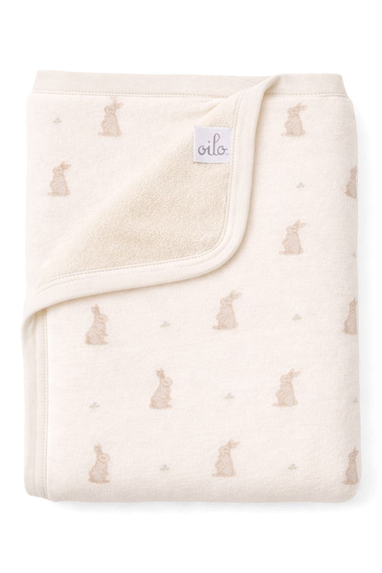 Organic Cotton Cuddle Blanket, Main, color, BUNNIES