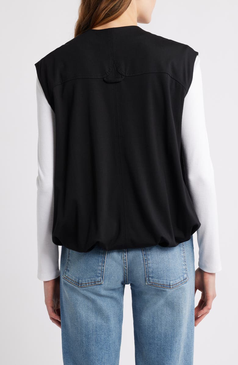 Wit & Wisdom Knit Zip-Up Vest, Alternate, color, Black