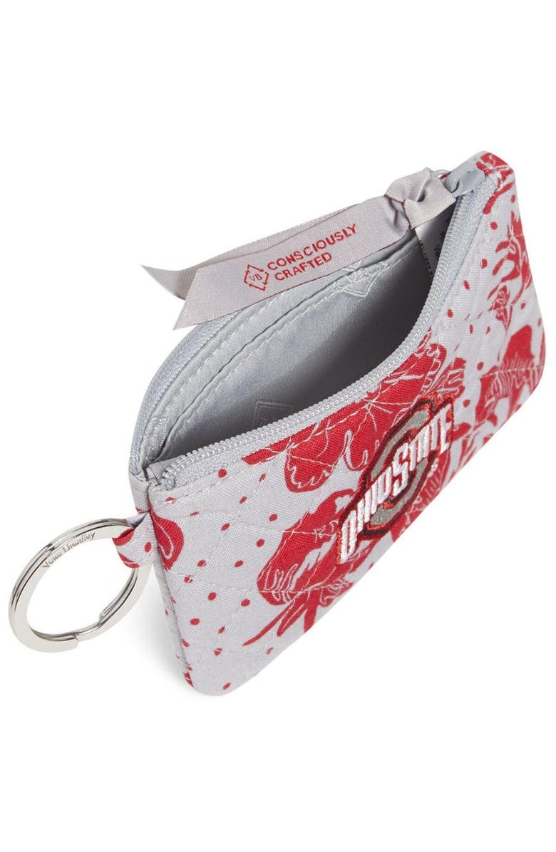 VERA BRADLEY Ohio State Buckeyes Rain Garden Zip ID Lanyard, Alternate, color, 