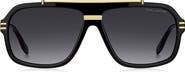 Marc Jacobs 58mm Gradient Flat Top Rectangular Sunglasses