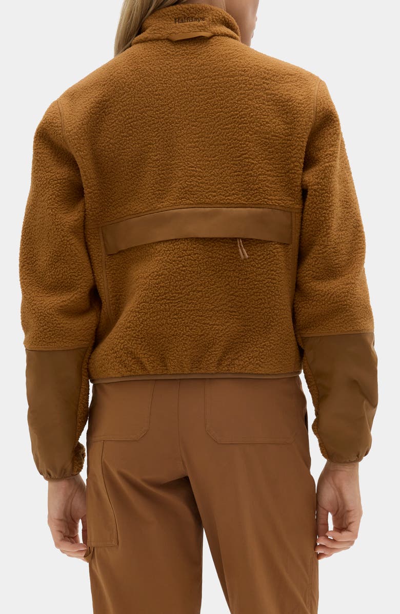 Halfdays Chapelle Water Repellent Fleece Jacket, Alternate, color, Nuthatch