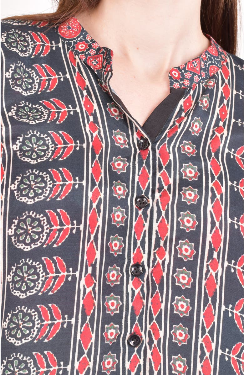 RAAS Ayla Muslin Silk Button-Up Top, Alternate, color, 