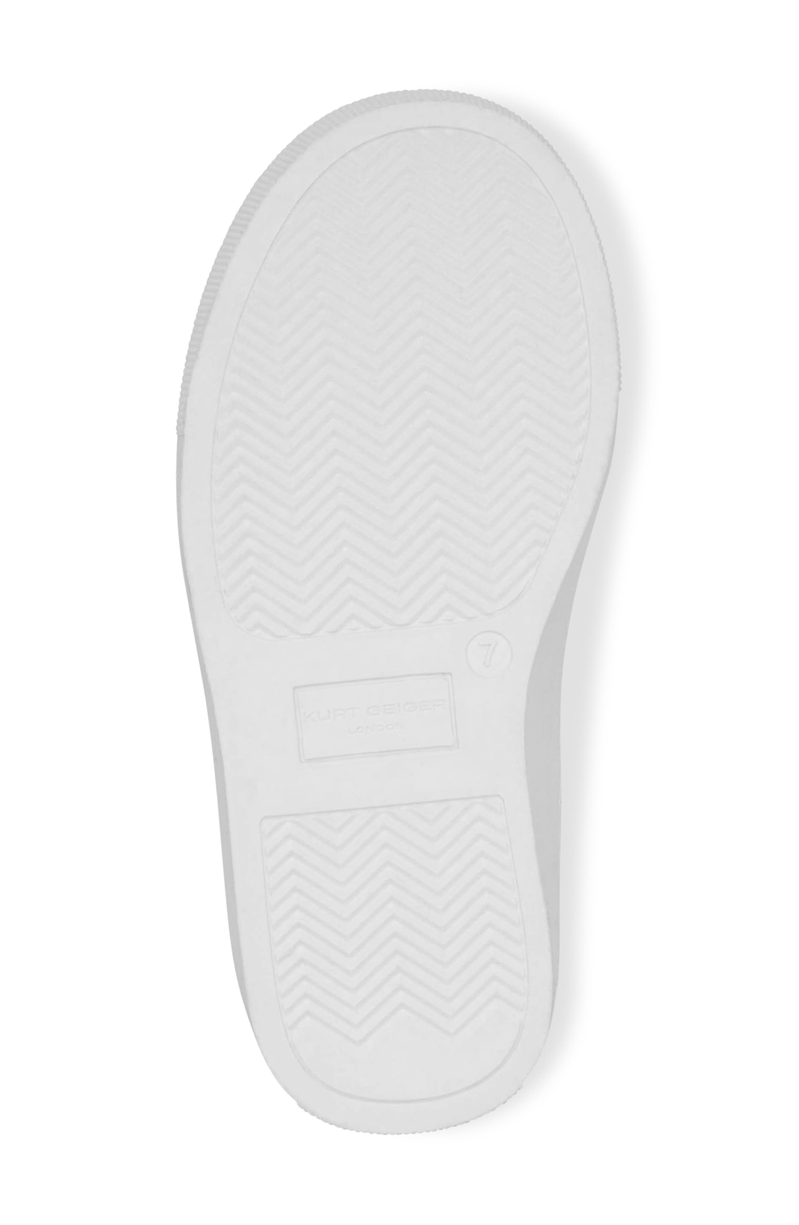 Kurt Geiger London Kids
 Mini Kensington Sneaker, Alternate, color, White Gold
