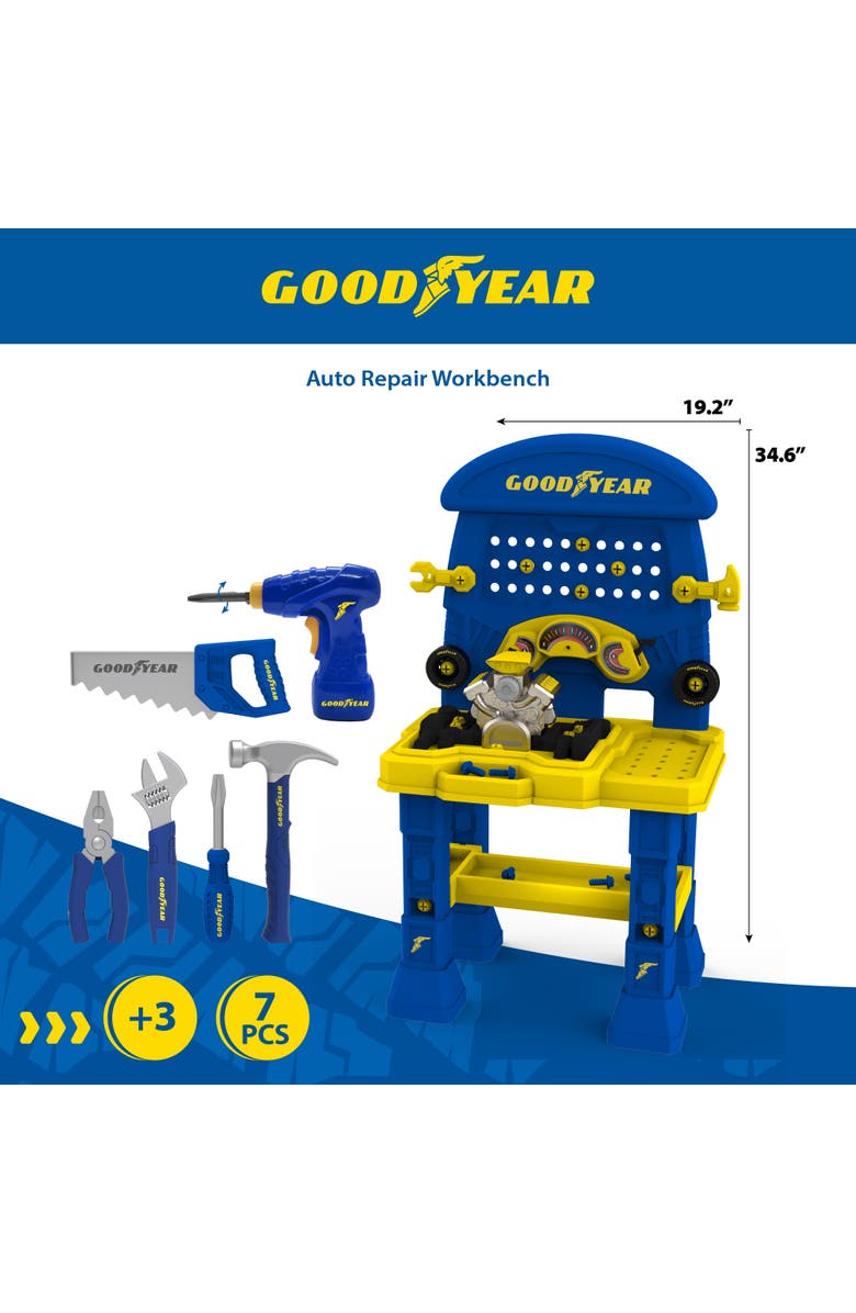 Good Year Auto Repair Workbench, Alternate, color, Navy