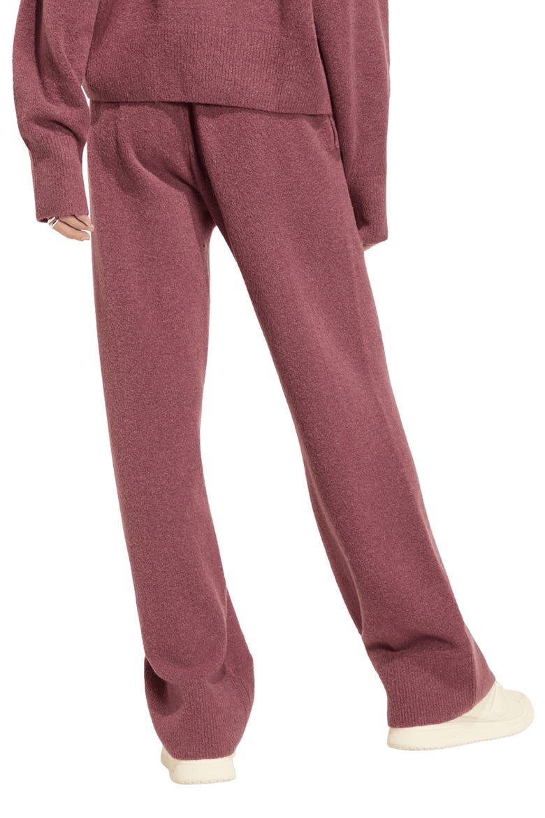 Essentials Wide Leg Knit Pants, Alternate, color, QUIET CRIMSON