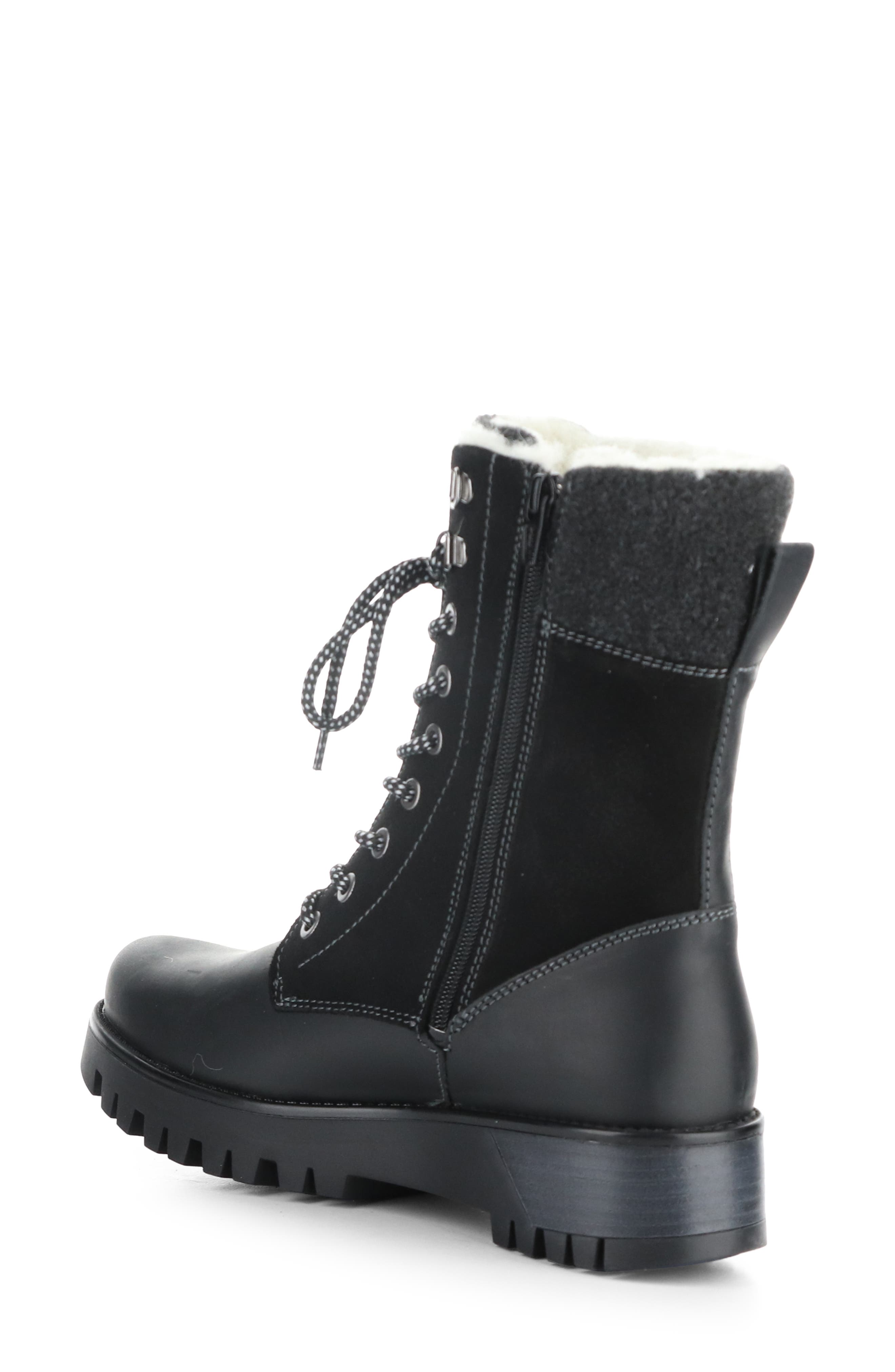 Bos. & Co. Genus Prima Waterproof Platform Bootie, Alternate, color, Black Saddle/Suede/T
