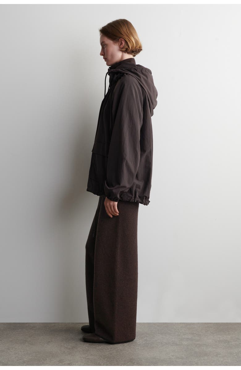 COS Technical Hooded Parka Jacket, Alternate, color, Dark Brown