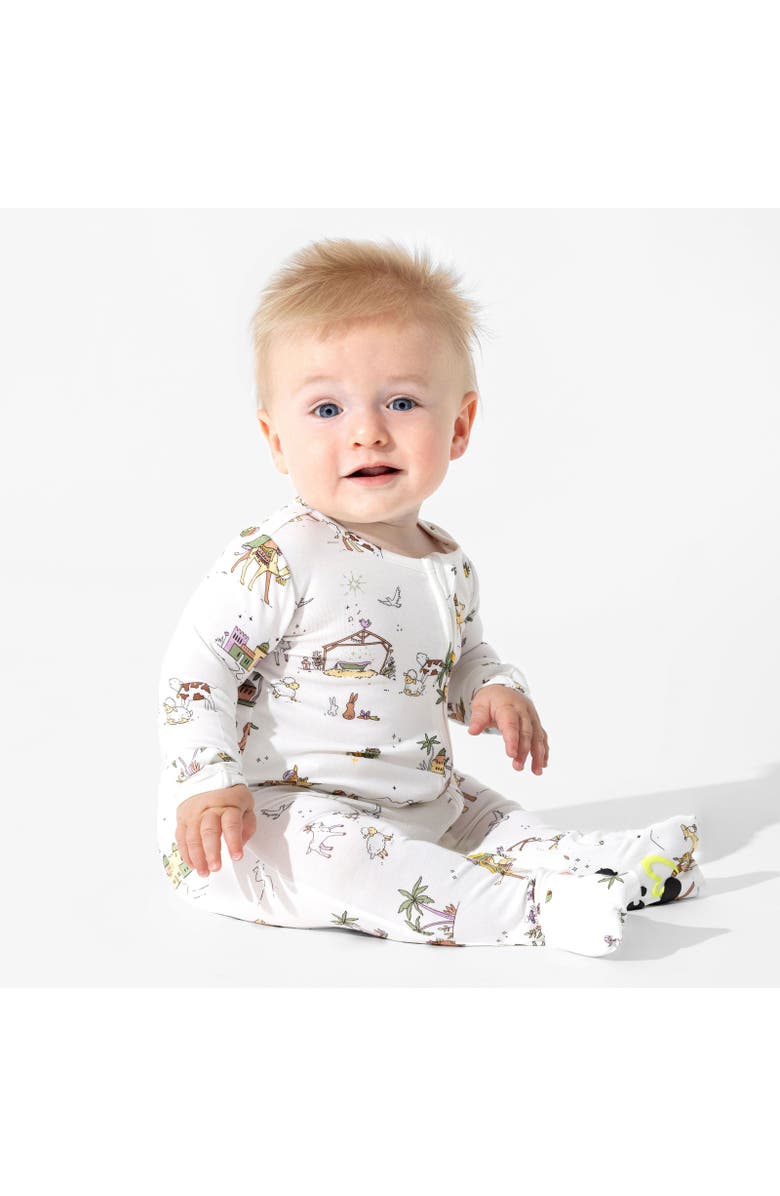 Bellabu Bear Baby Yuletide Convertible Footie, Alternate, color, Yuletide