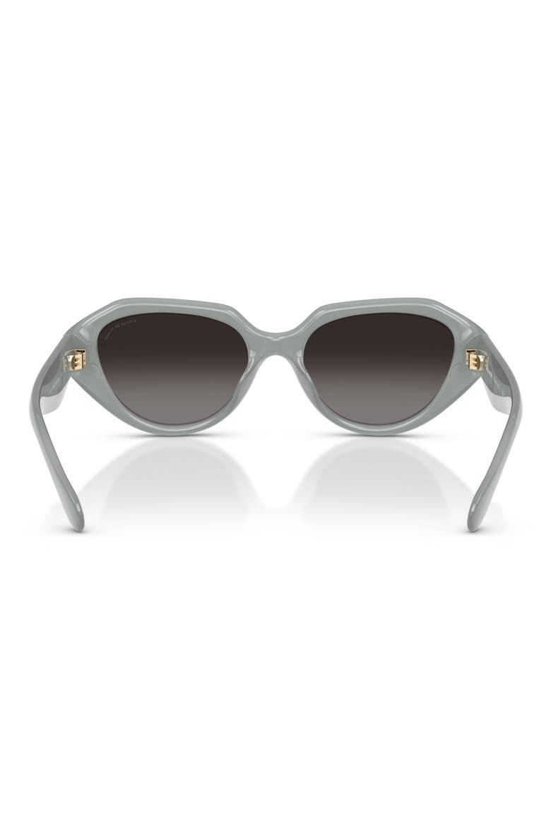 52mm Gradient Polarized Irregular Sunglasses, Alternate, color, MILKY EUCALYPTUS / GREY