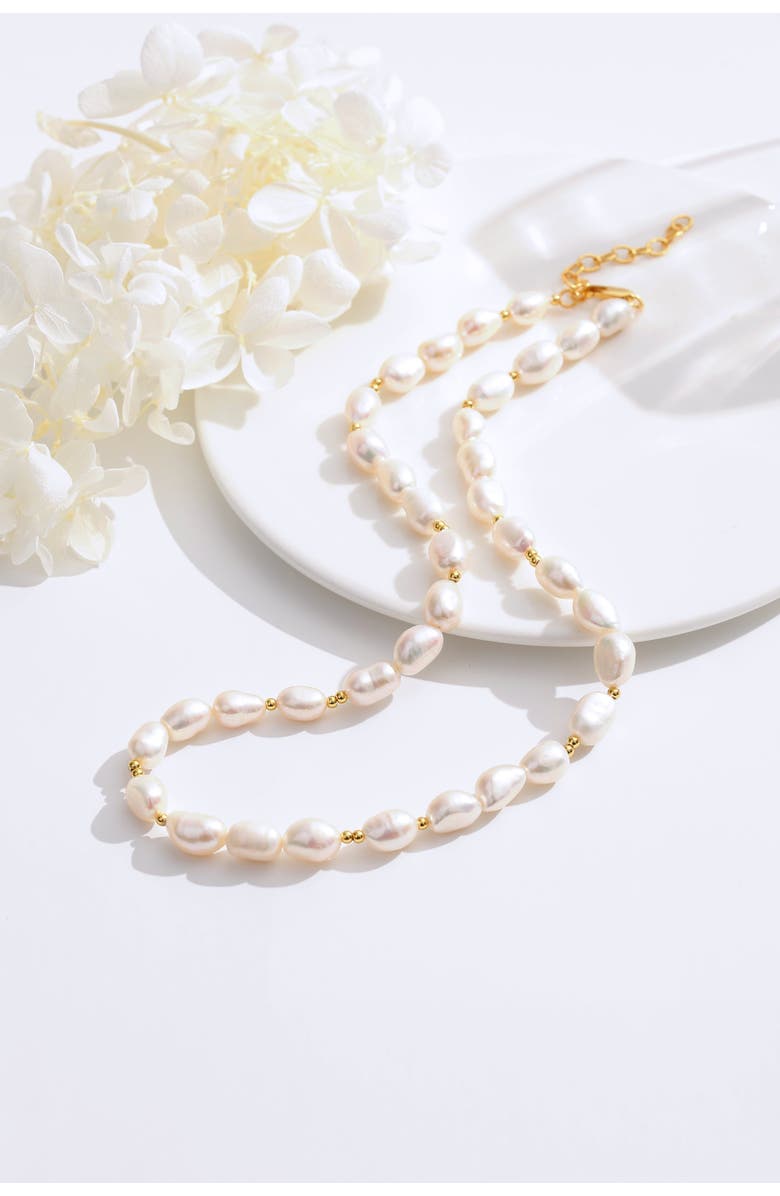 Classicharms Mera Baroque Freshwater Pearl Beaded Necklace, Alternate, color, 