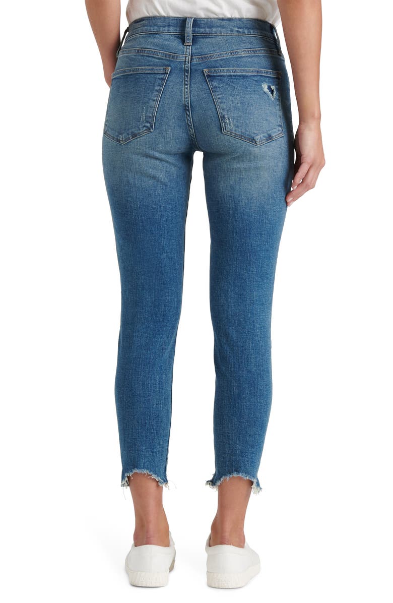 Lucky Brand Ava Distressed Chewed Hem Crop Skinny Jeans, Alternate, color, 
