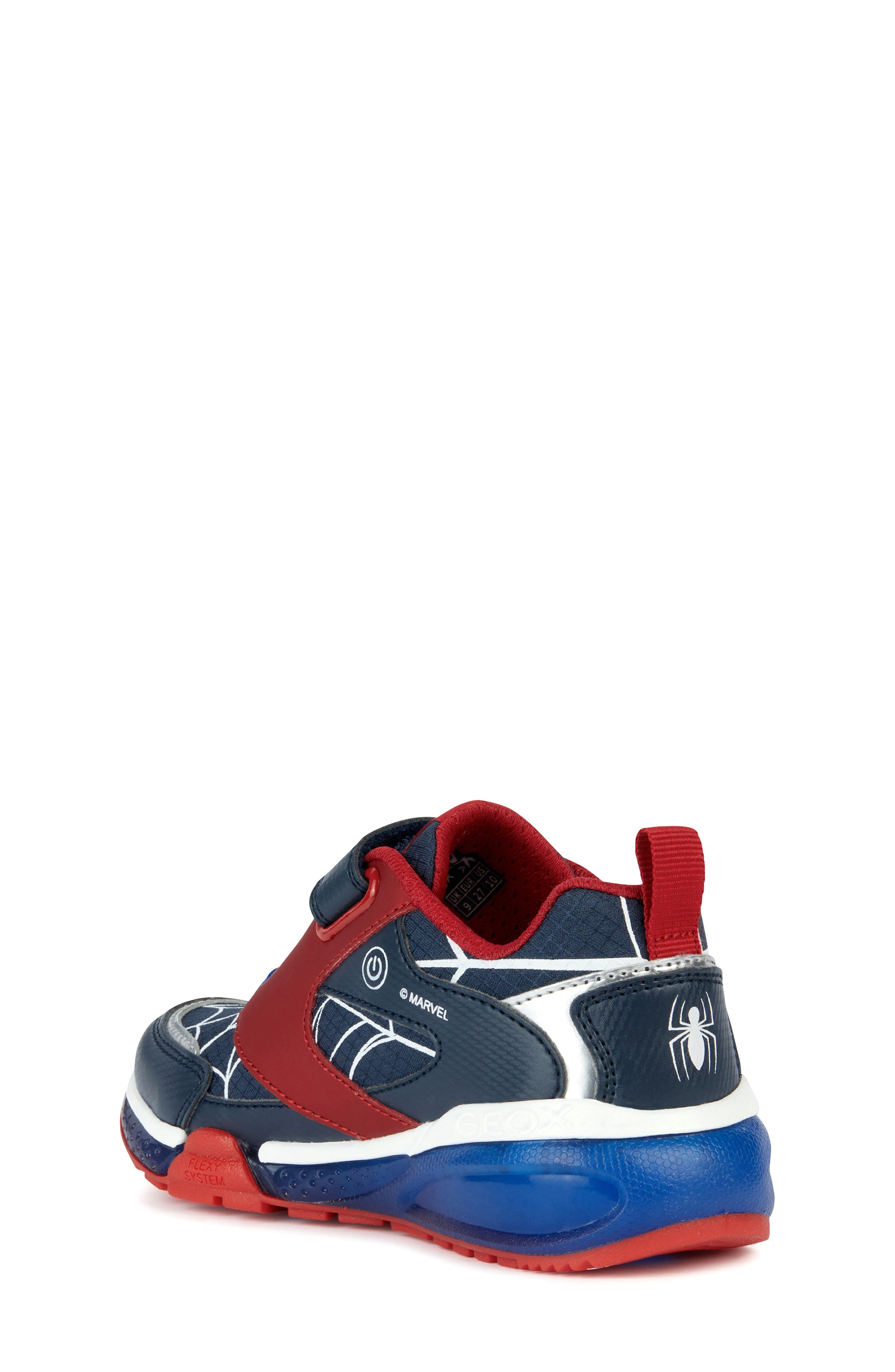 Geox x Marvel Bayonyc Light-Up Sneaker, Alternate, color, 