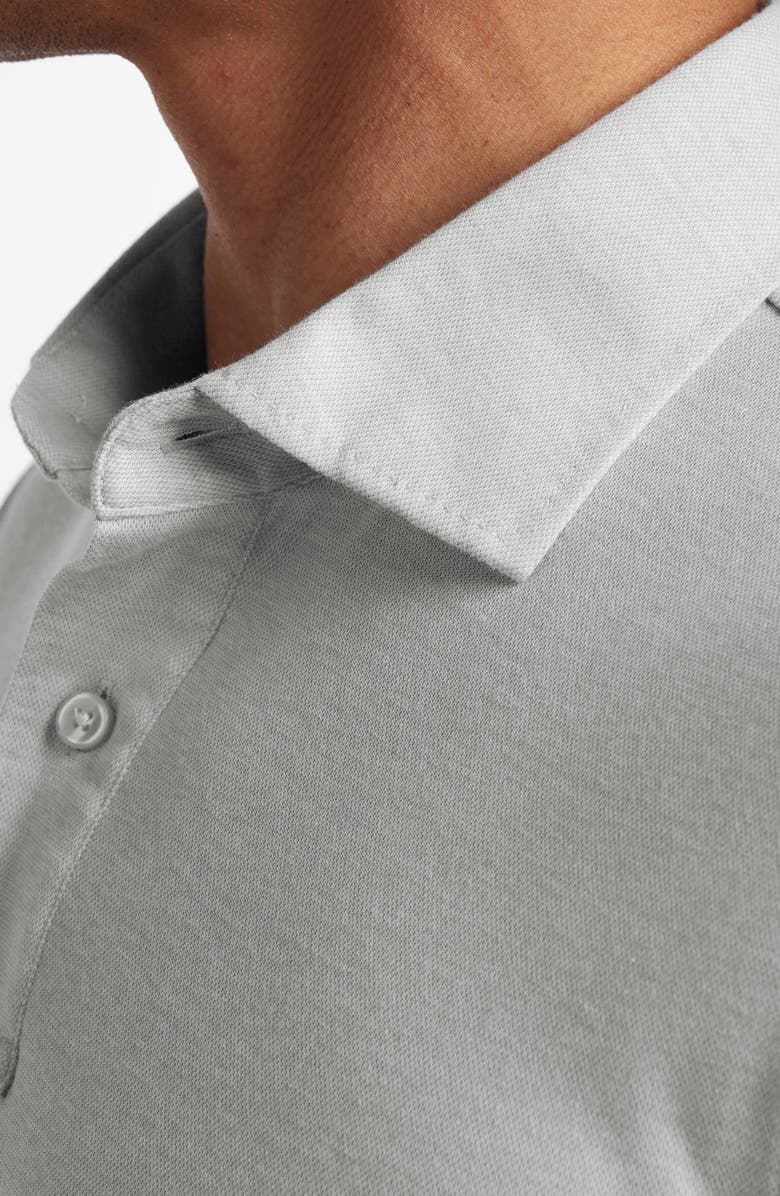 David Donahue Connery Cotton Polo, Alternate, color, Pearl