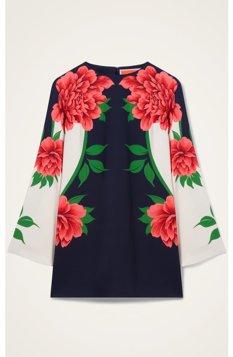 La DoubleJ Mini Supremes Swing Dress, Alternate, color, Queen Peony Placée Blue