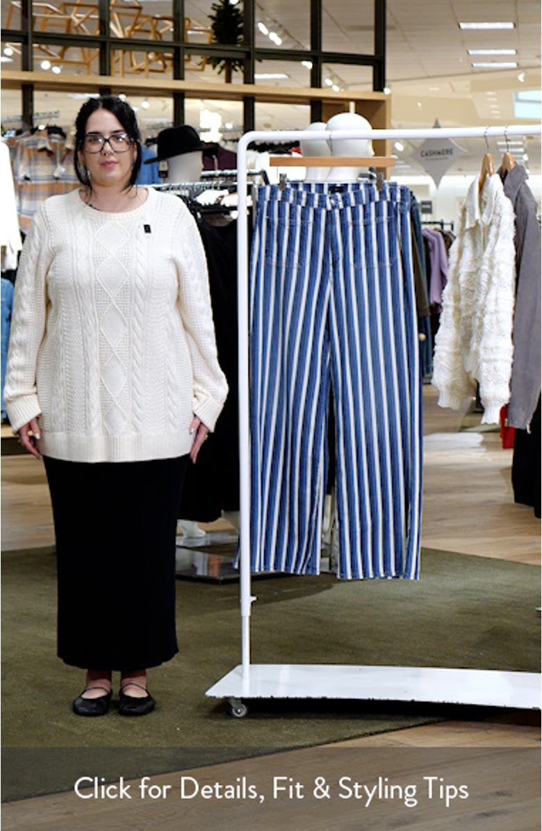 The Patch Pocket Twister Sneak Flared Wide Leg Jeans, sales video thumbnail