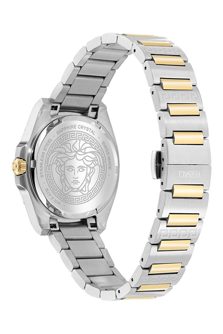 Greca Pulse Two-Tone Bracelet Watch, 36mm, Alternate, color, TWO TONE