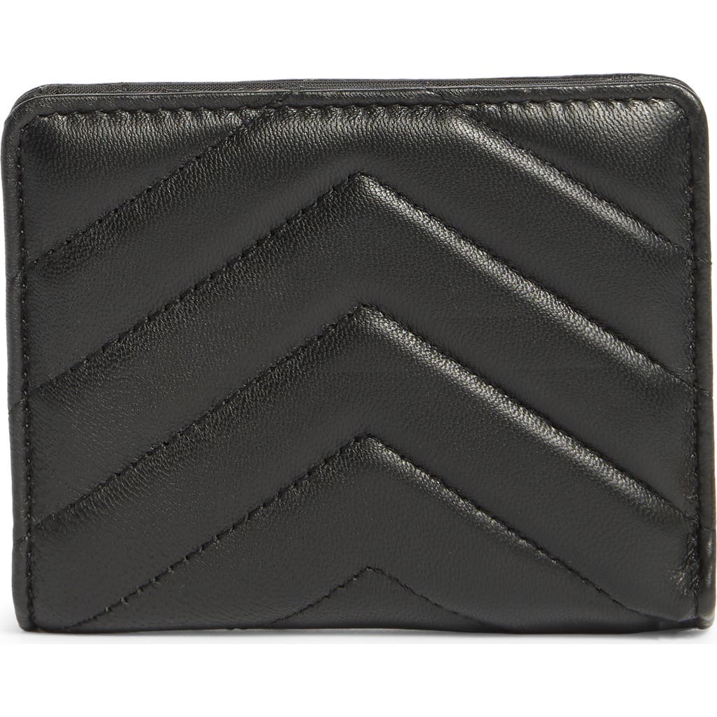 Mundi Small Leather Goods Quilted Bifold Wallet In Black