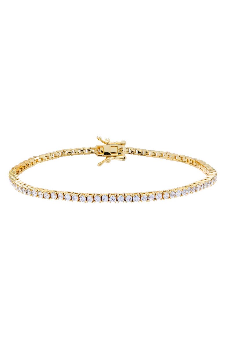 Classic Tennis Bracelet, Alternate, color, Gold - 6.5IN/4MM