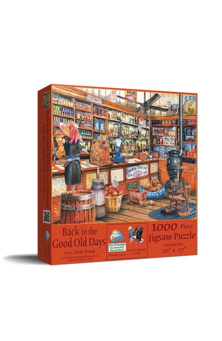 Sunsout Back in the Good Old Days 1000 piece Jigsaw Puzzle for Adults, Main, color, Multicolor