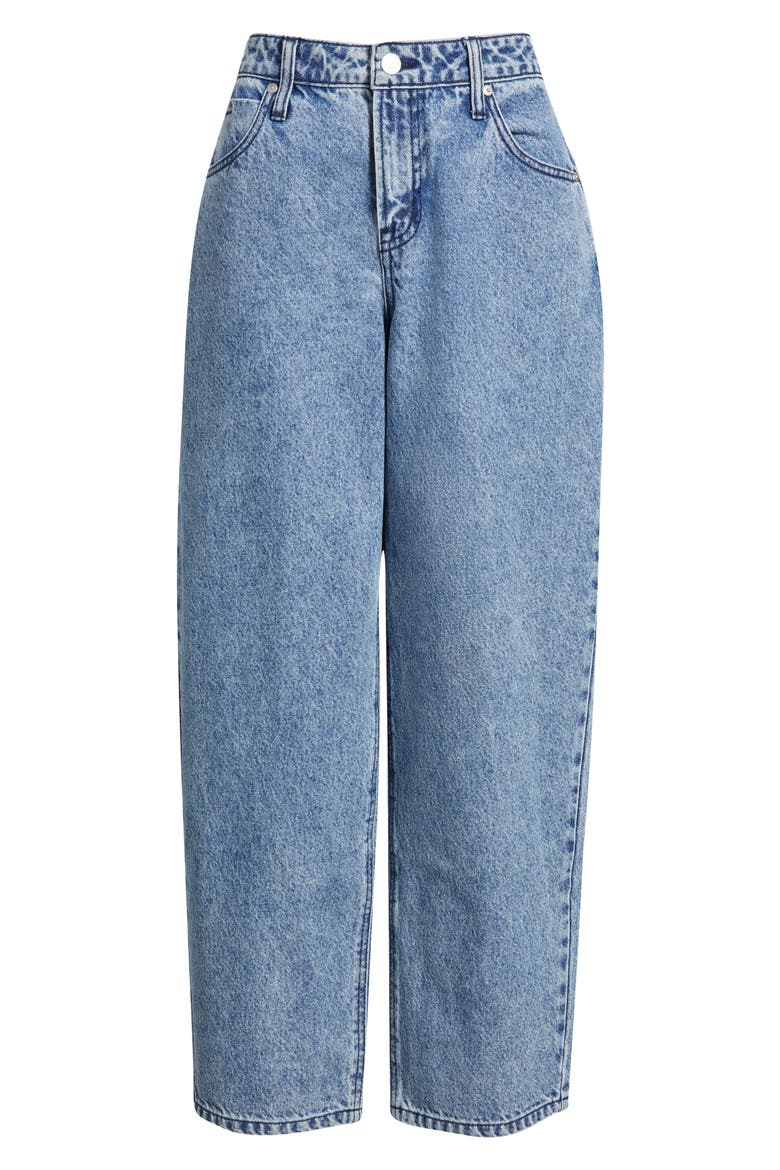 High Waist Crescent Leg Jeans, Alternate, color, INDIGO