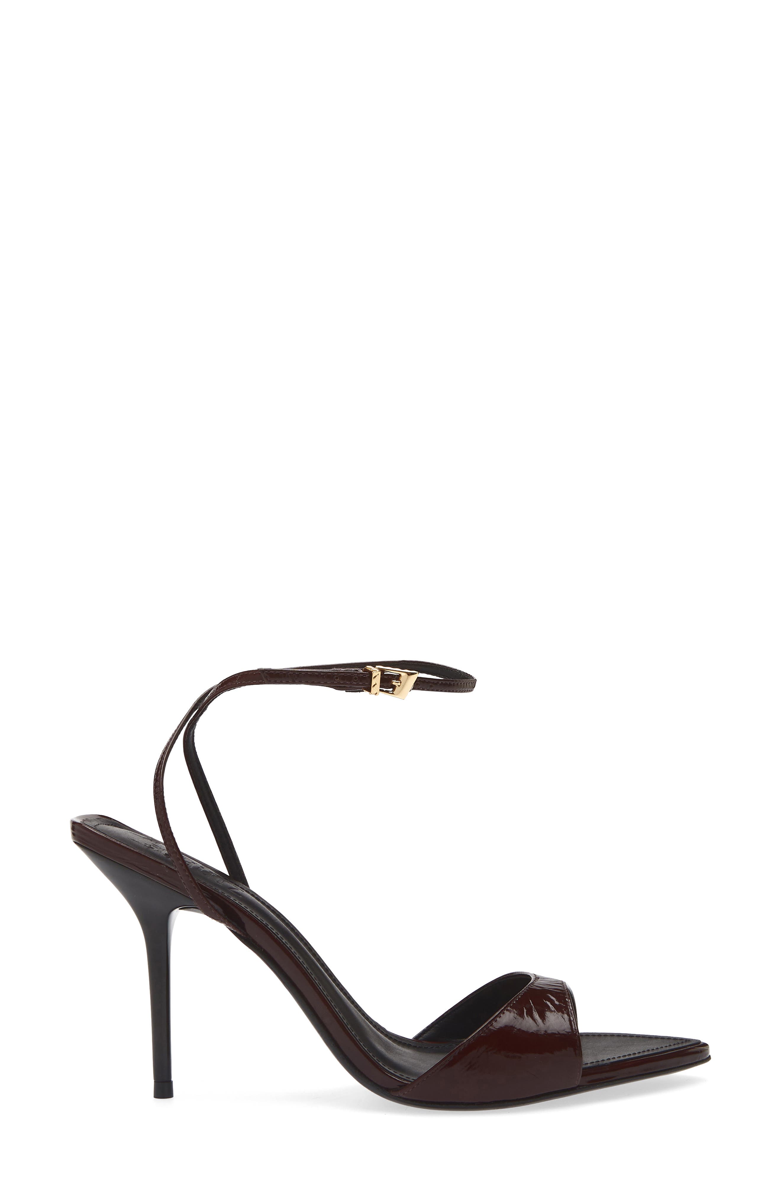 Schutz Elodie Ankle Strap Slide Sandal, Alternate, color, Maplewood