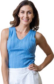 Hope & Henry Womens' Empire Sweater Tank