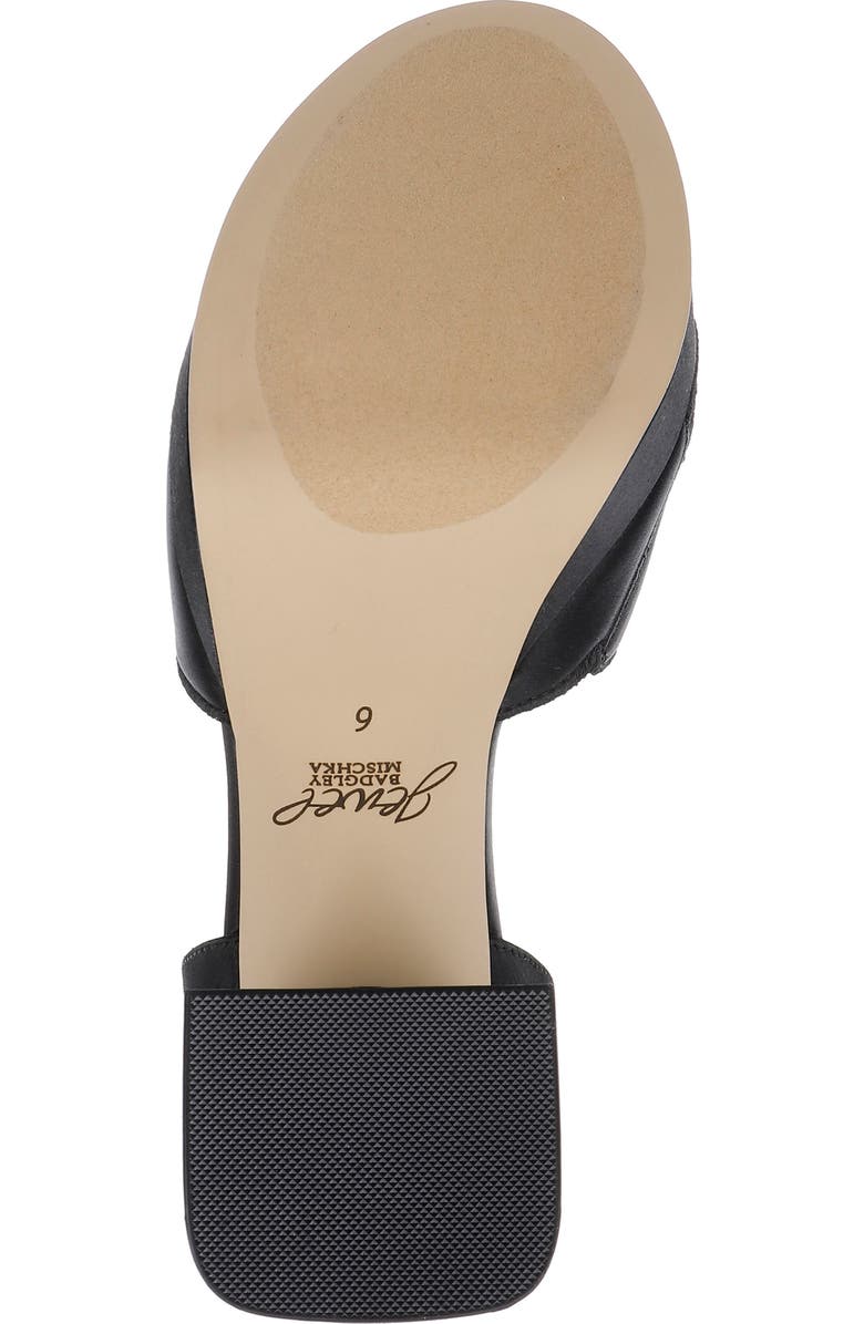 Jewel Badgley Mischka Paola Ankle Strap Platform Sandal, Alternate, color, Black Satin