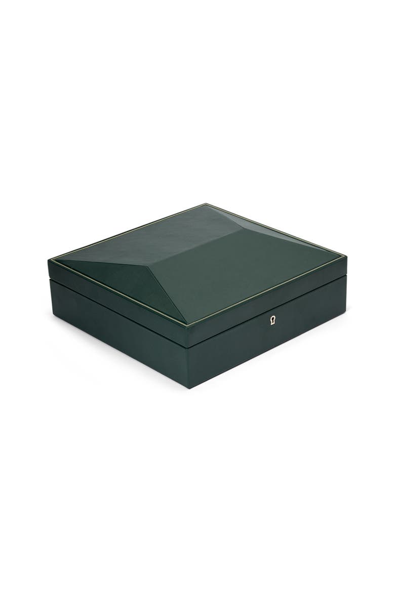 British Racing 15 Piece Watch Box, Alternate, color, Green