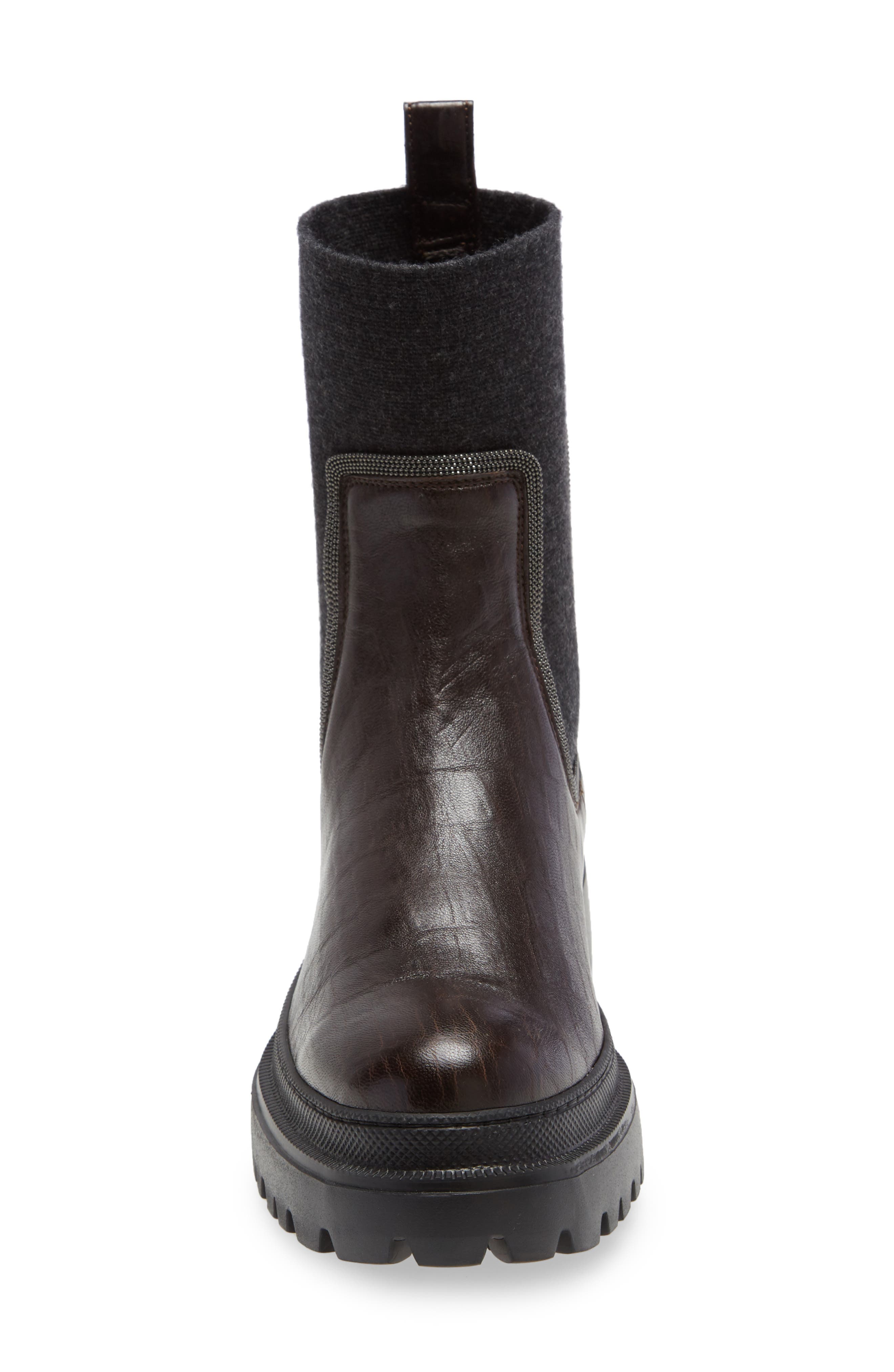 Monili Platform Chelsea Boot, Alternate, color, ESPRESSO