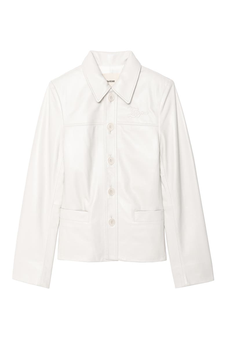 LIamys Leather Jacket, Alternate, color, JUDO