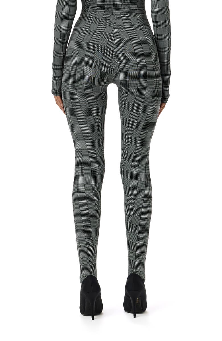 Naked Wardrobe Print Toe Leggings, Alternate, color, Houndstooth Plaid