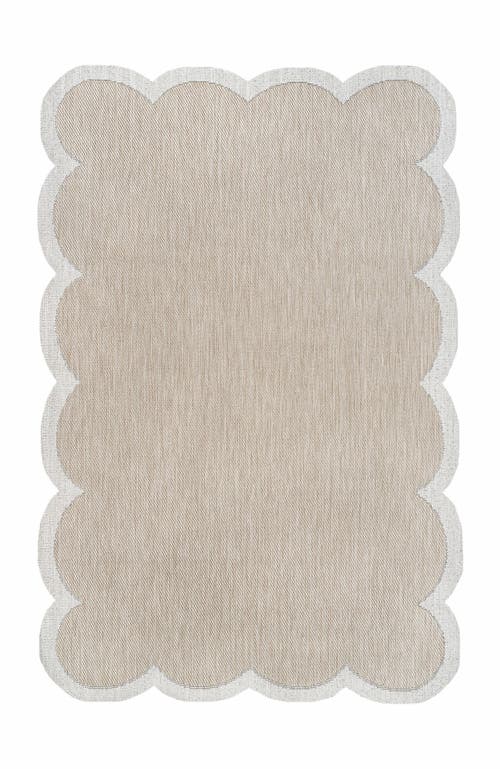 Jonathan Y Alice Classic Cottage Two-tone Scalloped Indoor/outdoor Shaped Area Rug