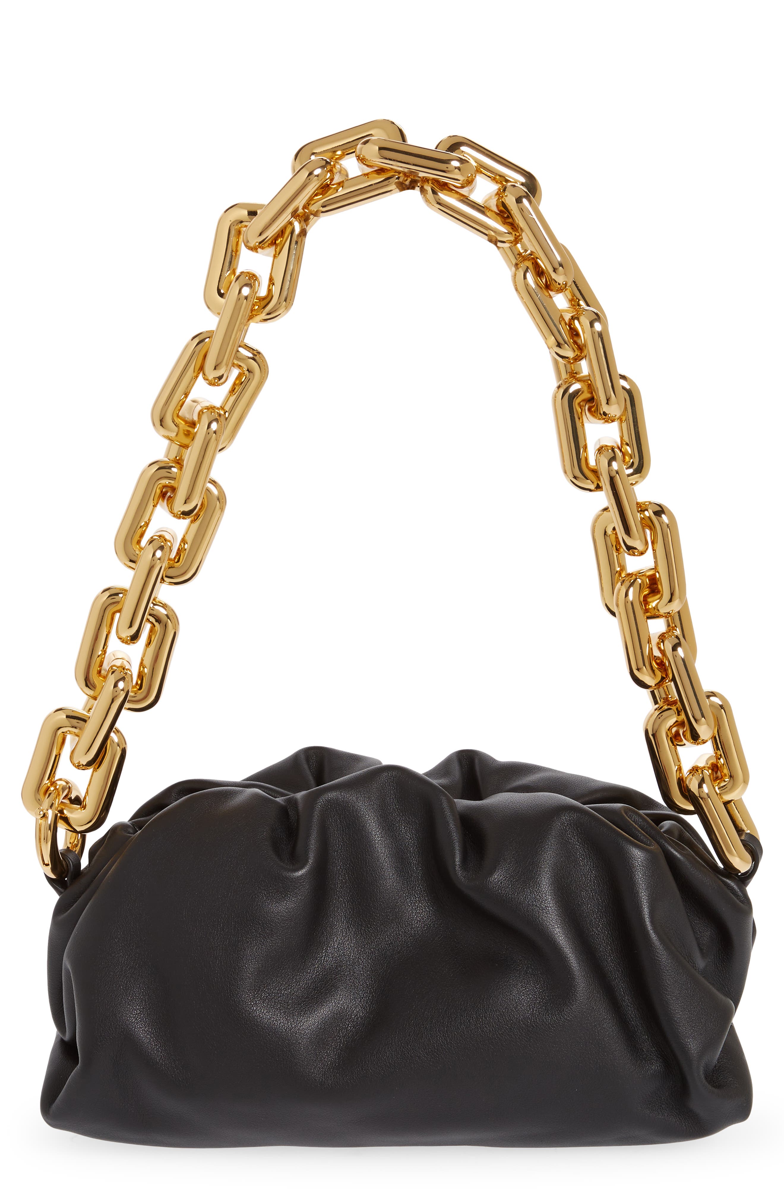 Bottega Veneta Teen Chain Pouch Leather Shoulder Bag, Main, color, 