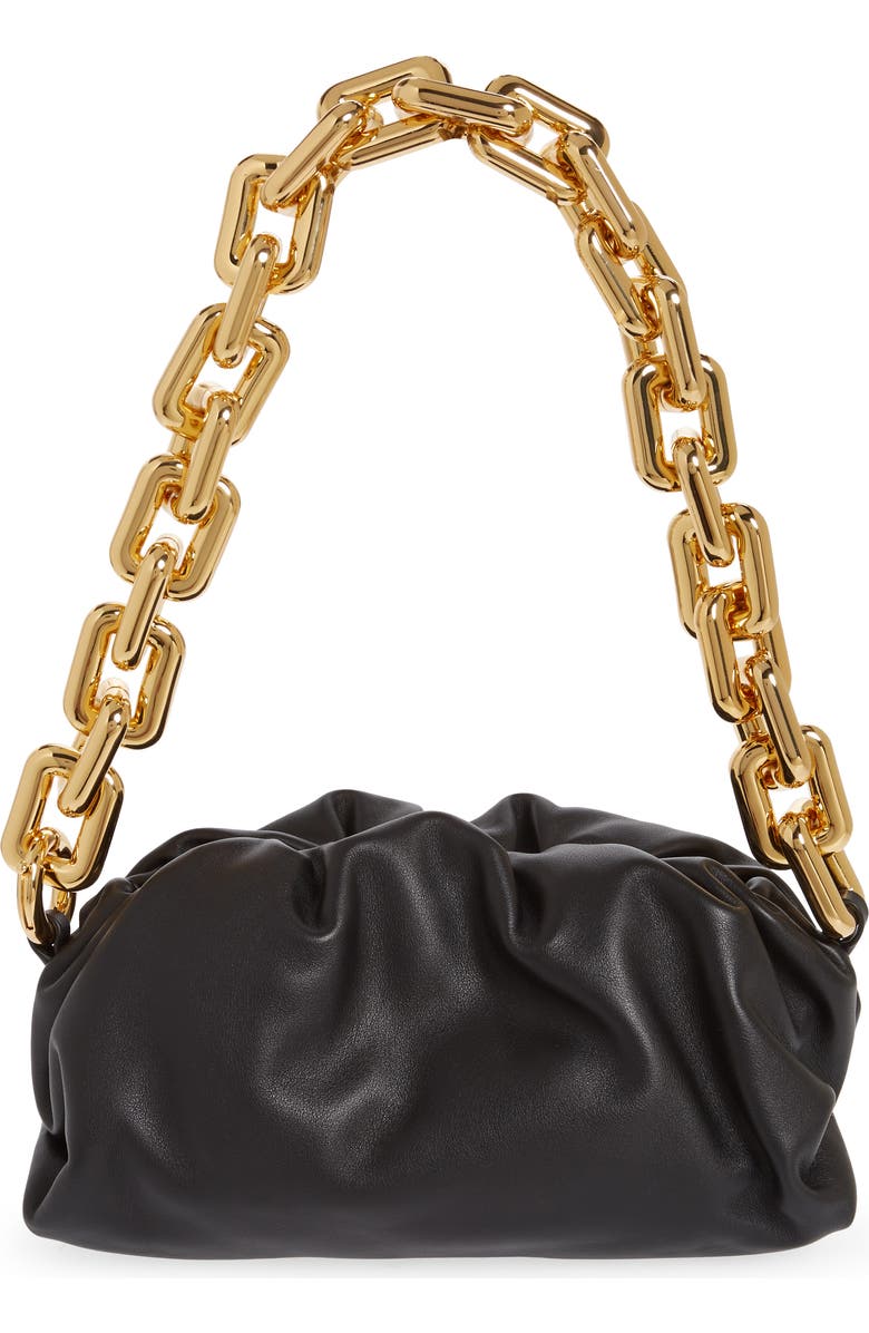 Bottega Veneta Teen Chain Pouch Leather Shoulder Bag, Main, color,