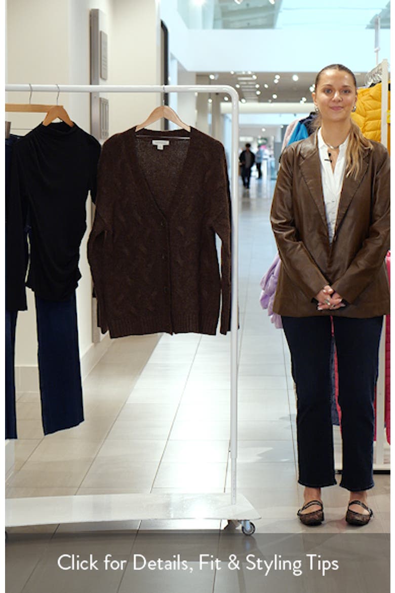 Oversize Cable Stitch Cardigan video